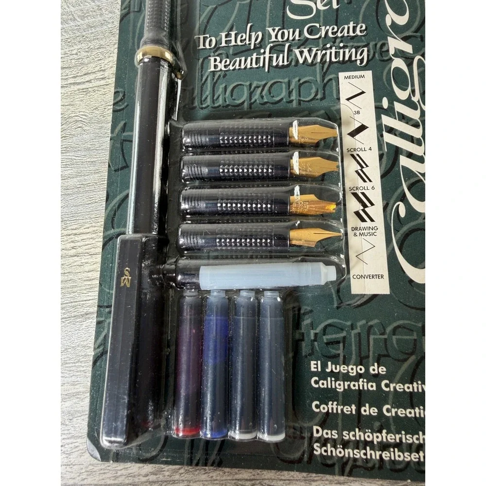 Sheaffer Calligraphy Kit Speedball Manuscript Sets Ink Nibs Pens Lot Artist New